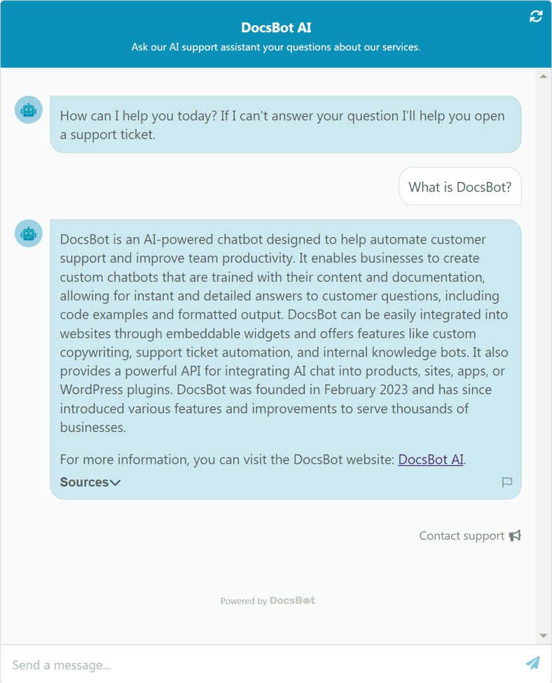 Conversation screenshot